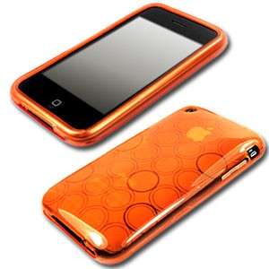TPU Circle Gel Case for Apple iPhone 3 Orange