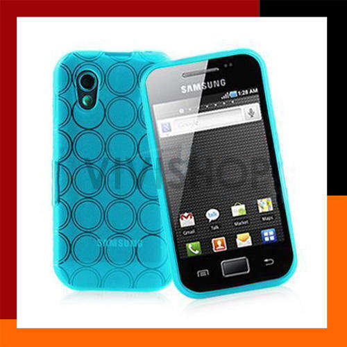 TPU Circle Gel Case for Samsung Galaxy Ace S5830 Blue