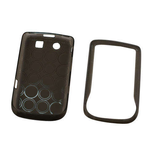 TPU Circle Gel Case for Blackberry Torch 9800 Dark Gray