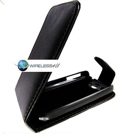 PU Leather Flip Case Pouch for HTC Wildfire G8 + Screen Protector