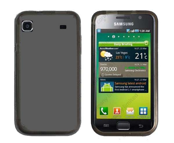 Gray TPU Gel Case For Samsung Galaxy S i9000 Galaxy S Plus i9001