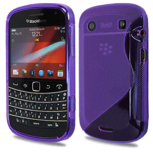 S Line Gel Case For Blackberry Bold 9900 9930 (Purple)