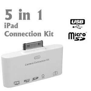 5 in 1 Camera Connection Kit Card Reader Adapter USB SD TF MS MMC for Apple iPad iPad 2/3