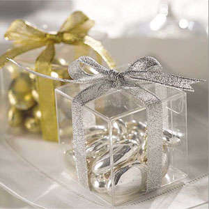 Create your own Wedding Thank you (Souvenir) Clear boxes price for 50 boxes from R 140