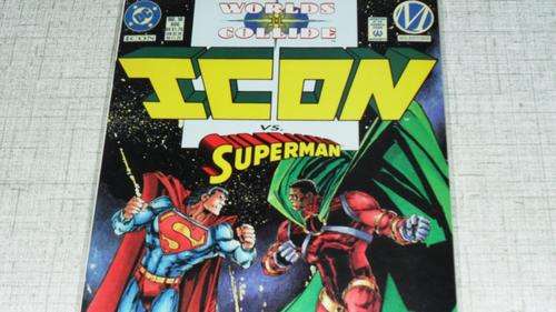 DC Comics Aug 1994 No 16 Worlds Collide ICON vs Superman