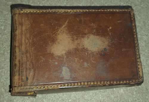 Antique Inclinometer with leather case.