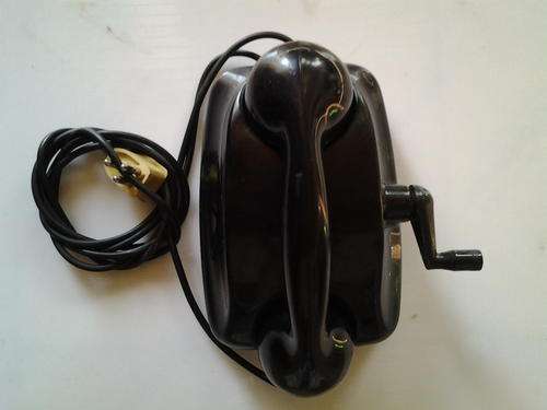 Vintage Siemans (Black) Hand Crank Desk Phone