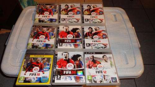 9x PS3 games  2 x fifa 08  3 x fifa 09 3 x fifa 10  1 x fifa 12
