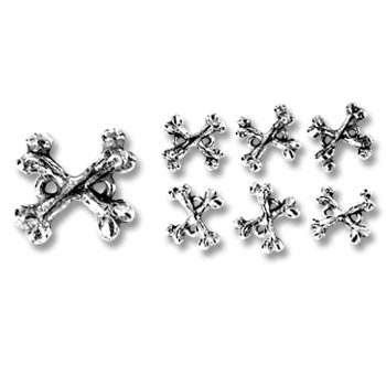 Crossbone Buttons Alchemy Gothic