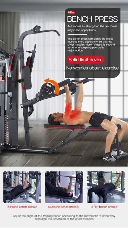 Tecno Train 2024 4 Station Multigym Home Gym All In One Fitness Set