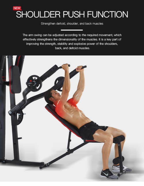Tecno Train 2024 4 Station Multigym Home Gym All In One Fitness Set