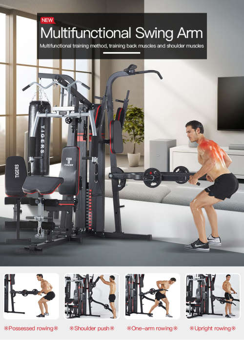 Tecno Train 2024 4 Station Multigym Home Gym All In One Fitness Set