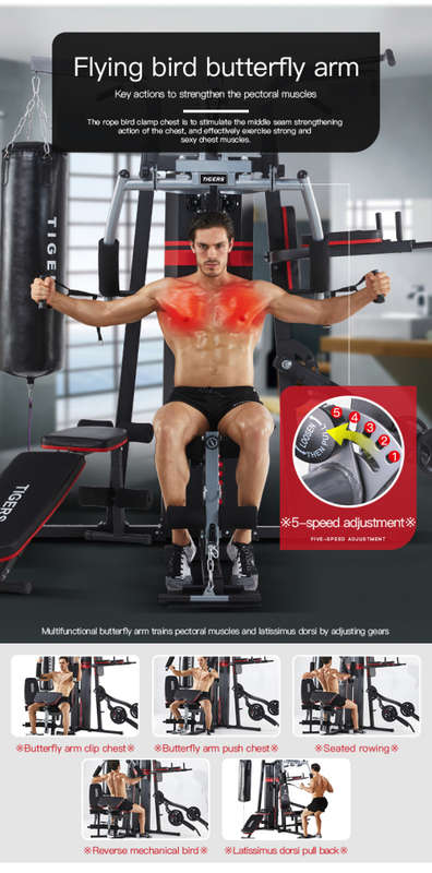 Tecno Train 2024 4 Station Multigym Home Gym All In One Fitness Set