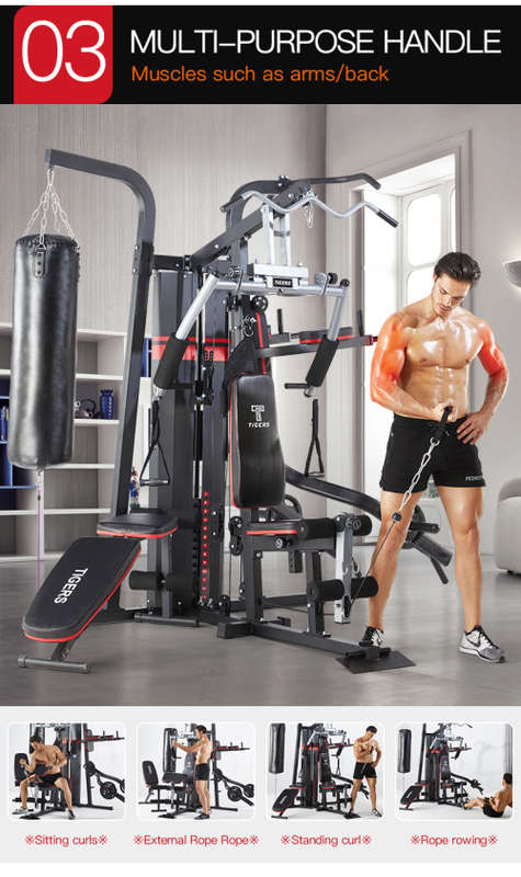 Tecno Train 2024 4 Station Multigym Home Gym All In One Fitness Set