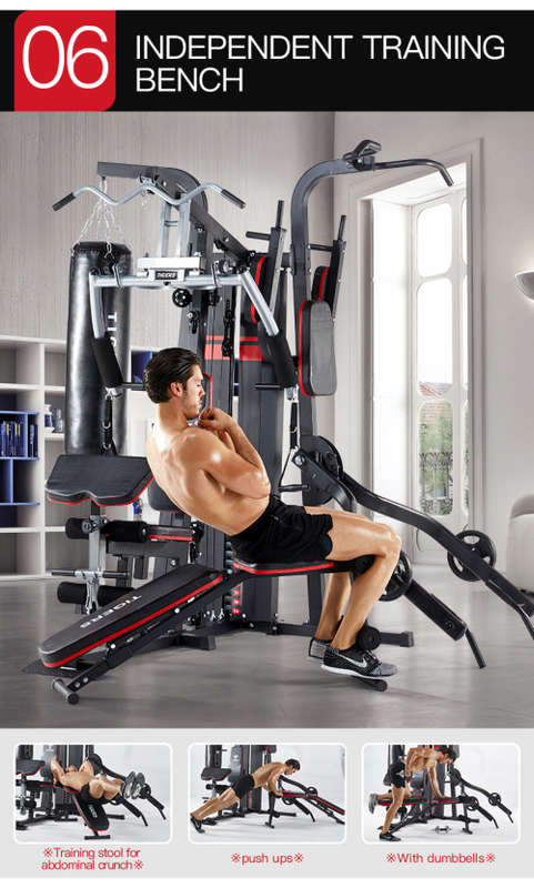 Tecno Train 2024 4 Station Multigym Home Gym All In One Fitness Set
