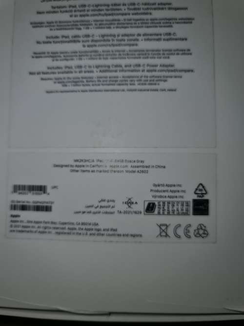 AS NEW APPLE iPAD 9th GEN 64GB Wifi SPACE GREY