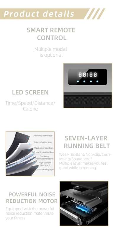Tecno Train TM201 Walking Jogging Pad Under Desk Portable Treadmill 2023 Upgraded Mod 1.5hp