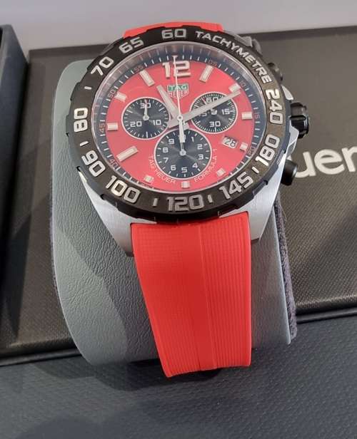 2023 Tag Heuer Formula 1 43mm Chronograpgh CAZ101AN.FT8055 Complete with Warranty till 2025 with AD