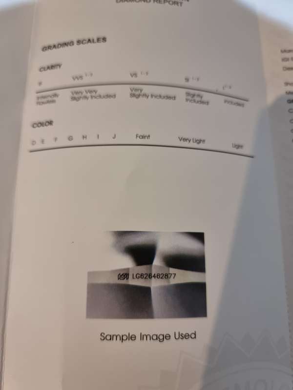 1.52ct Brilliant Round LG Diamond Certified Colour E VS2 Clarity