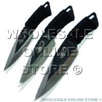 Throwing Knives Black Set of 3