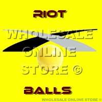 PVC Solid Riot Self Defence Hard Balls .68 Cal Pack of 100