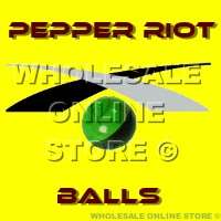 Hot  Riot Pepper Balls Green .68 Cal Pack of 20