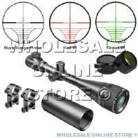 3 - 9 X 40 IR Red Green Range Finder AOE Illuminated Rifle Scope