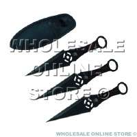 Throwing Knife Spikes Set of 3 Black