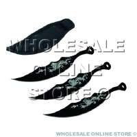 Throwing Knife Spikes Set of 3 Black
