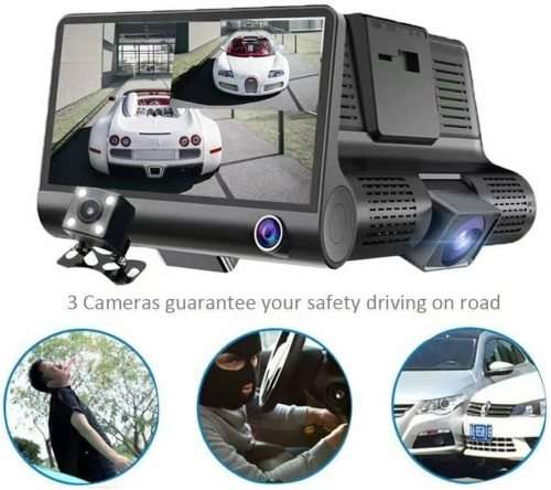 3 Cameras Dash Recorder 1080P