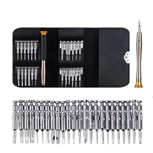 25 In 1 Portable Wallet Style Screwdriver Set