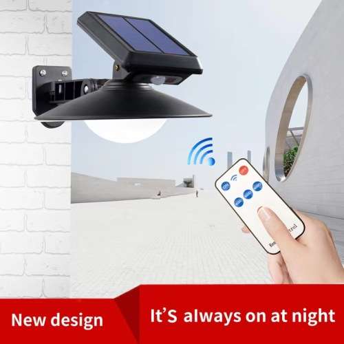 Solar Outdoor Sensor Light LED Round Wall Light