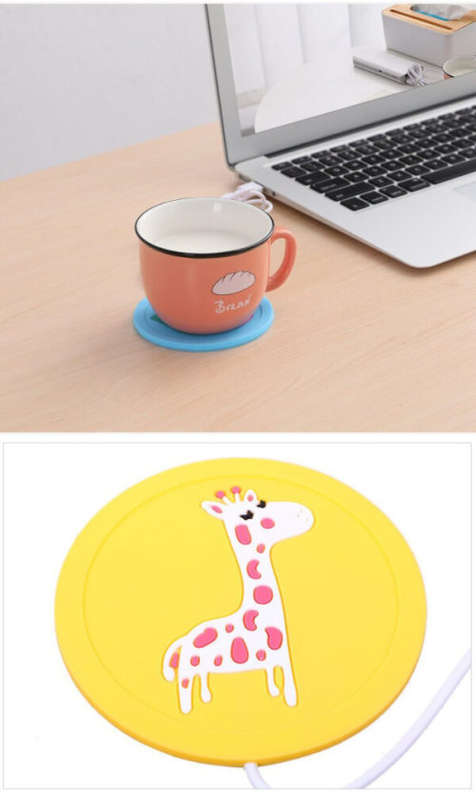Cute Cartoon USB Heating/Warmer Silicone Coaster