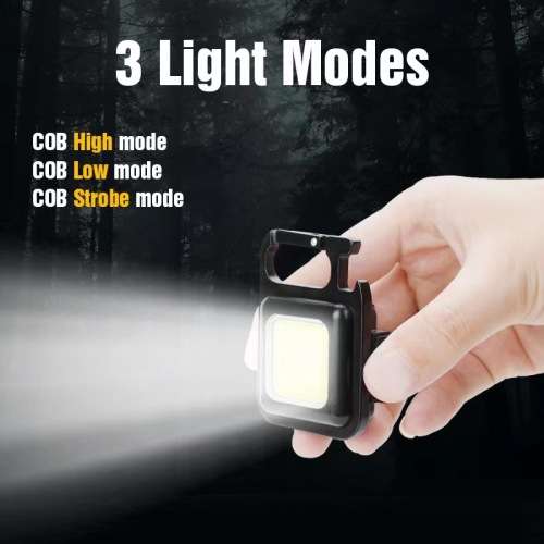 USB Charge Small Light Corkscrew Mini Flashlight Keychain LED Light Pocket LED Work Light
