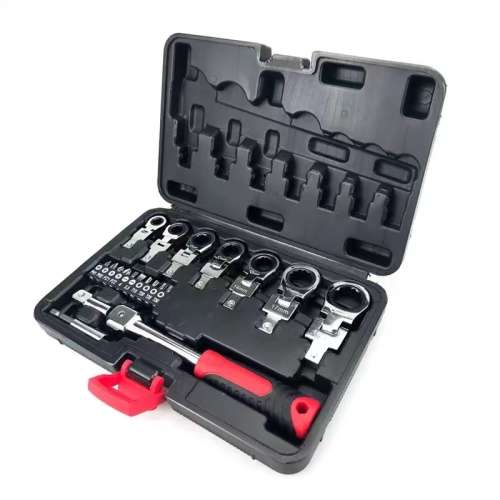 20PCS Detachable Swivel Head Ratchet Wrench Repair Tool Set