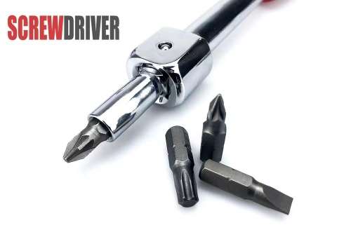20PCS Elbow Ratchet Wrench Set, Metric Rotary Combination Wrench, with Interchangeable Reducer