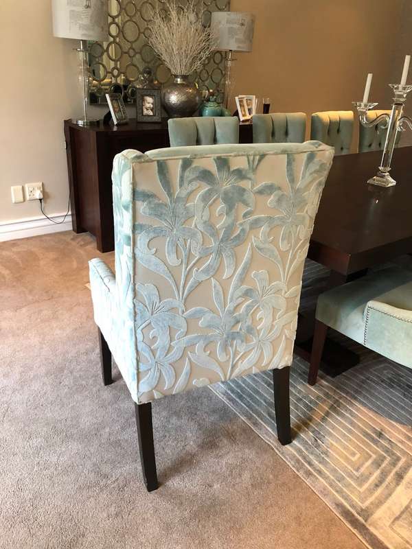 10 Seater dining room table and chairs - (custom made)