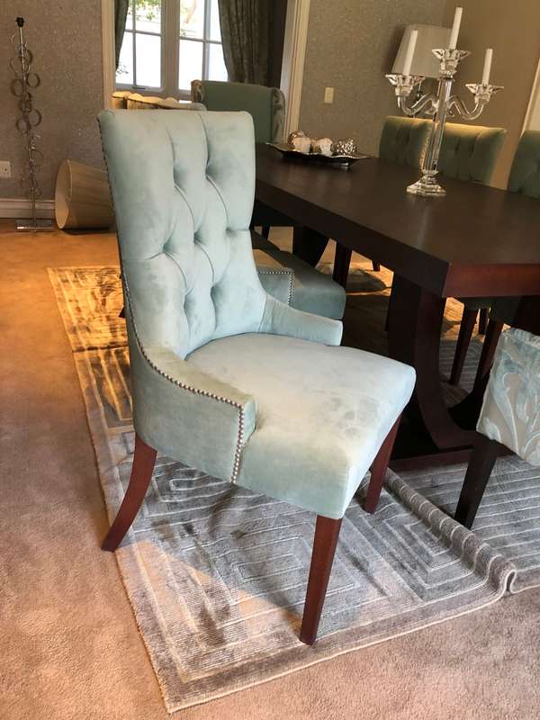 10 Seater dining room table and chairs - (custom made)