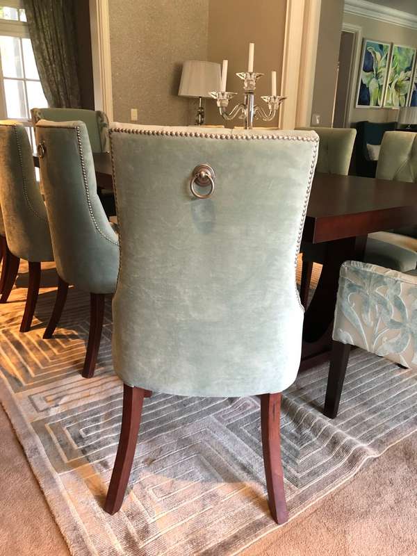 10 Seater dining room table and chairs - (custom made)