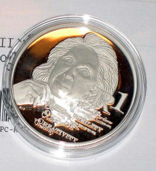 2010 Protea Series Coin - Nadine Gordimer Silver R1  ----- CRAZY +++