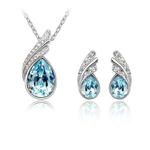 Crystal Jewelry Set Make With Swarovski Elements Earrings+Necklace***value R1000***