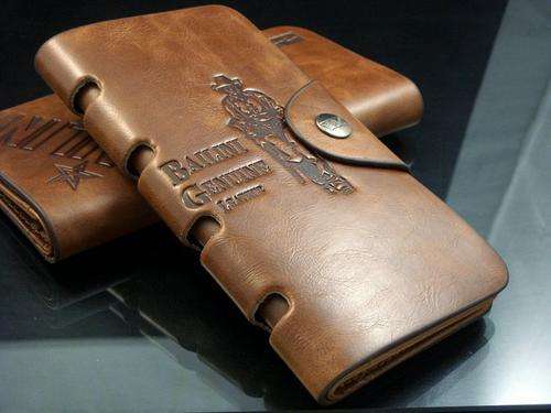 Mens High Quality Tough Genuine Leather Long Wallet - Bailini CB new