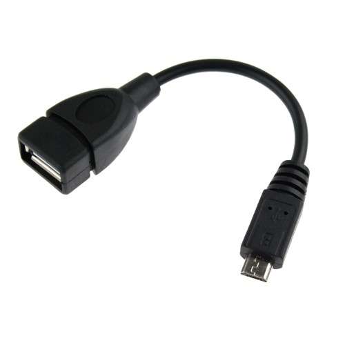 Very High Quality Micro-B micro USB Host OTG Cable for Samsung Galaxy/HTC/TABLETS