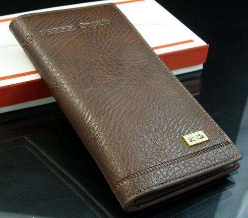 Mens High Quality Tough Genuine Leather Long Wallet - Wobu new