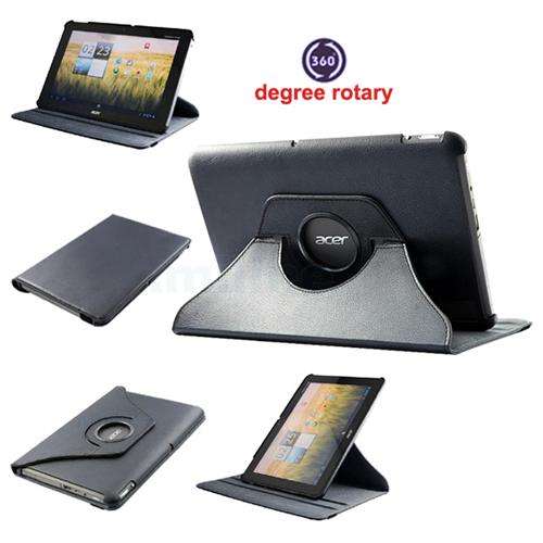 360 degree Rotating Leather Case Cover For Acer Iconia A500 / A50110.1 Tablet