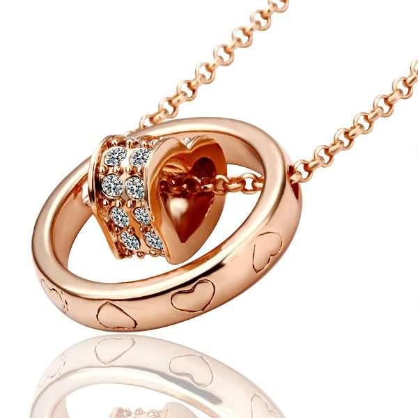 18K Gold Plated Necklace Nickel Free Rhinestone Crystal Pendant***VALUE R1151***