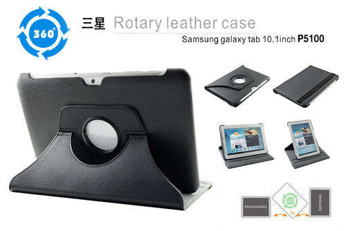 360 degree Rotatable Leather Case for Samsung Galaxy Tab 2 10.1 P5100 ***FREE STYLUS PEN***