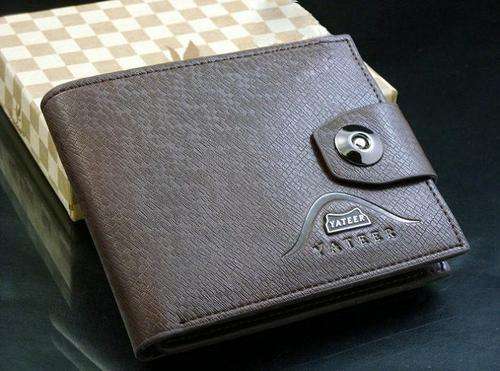 Mens genuine cow Leather Wallet, card&ID holder - YATEER