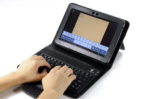**CLEARANCE***Wireless Bluetooth 3.0 Keyboard Leather Case For Samsung Galaxy Tab 8.9" P7300