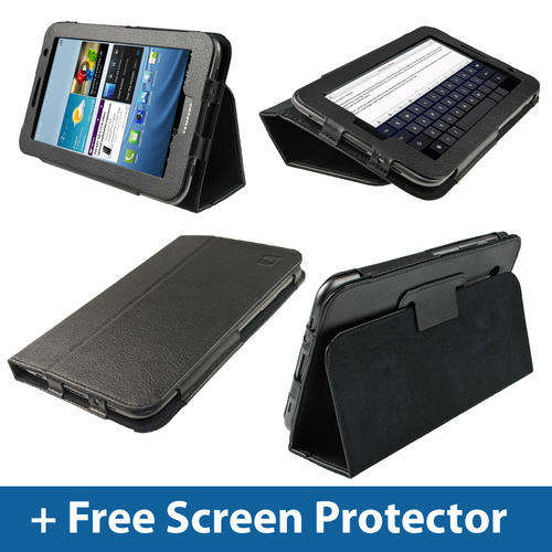 **Free Screen protector***Leather Case with Holder for Samsung Galaxy Tab 2 P3100 / P6200